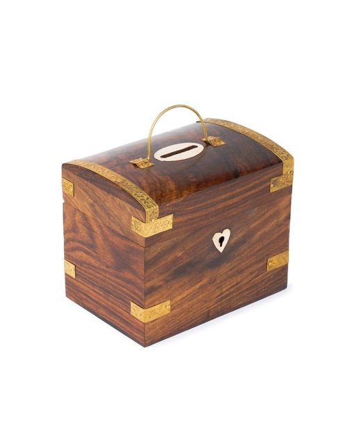 Wood Coin Bank for Kids and Adults